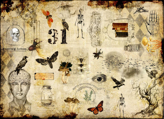 Halloween Masterboard  2 Roycycled Decoupage Paper