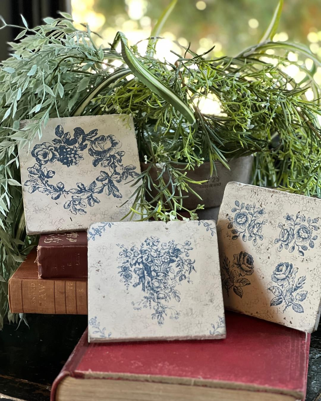 Travertine Tile Coaster Workshop September 4th 9:30am- 11am