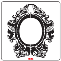 Baroque Vintage Retail Therapy by Mara Stencil 12x12