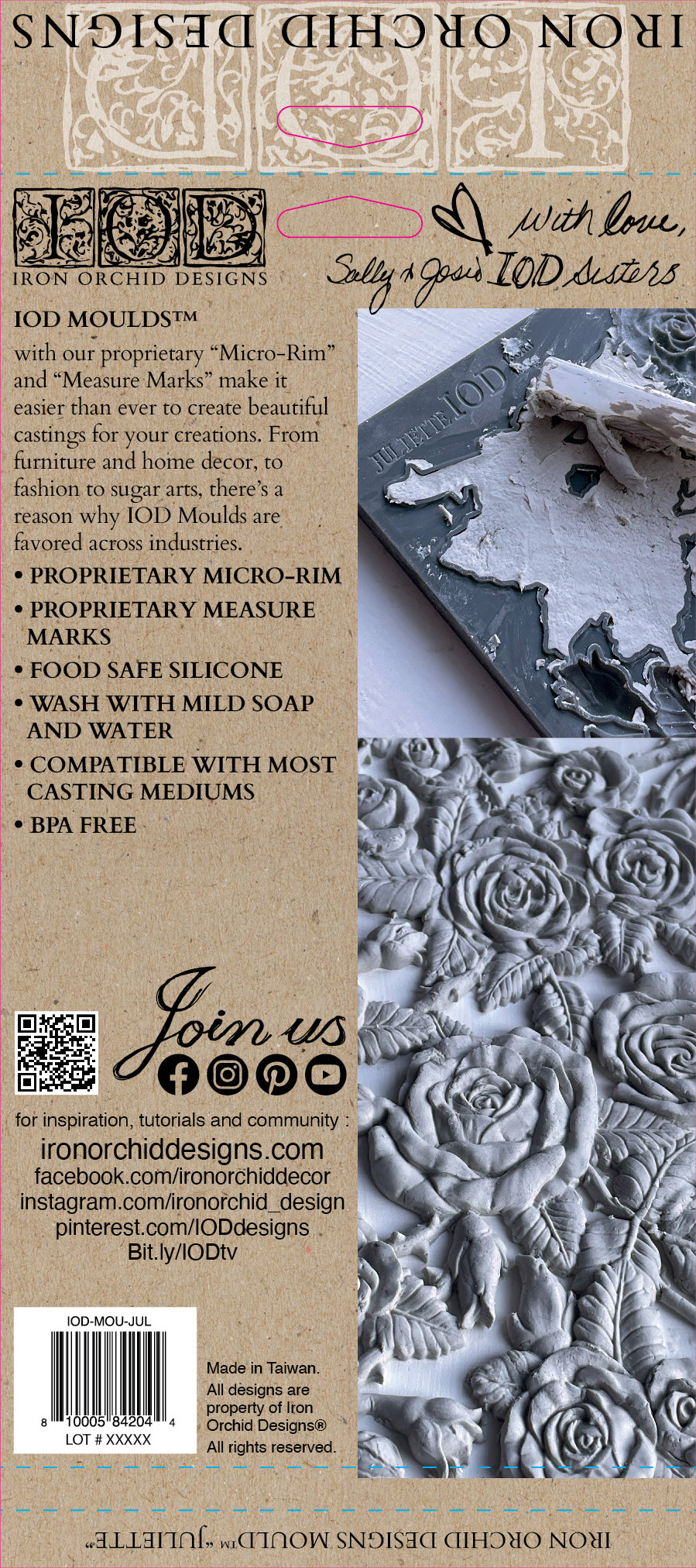 Iron Orchid Design Juliette IOD Decor Mould