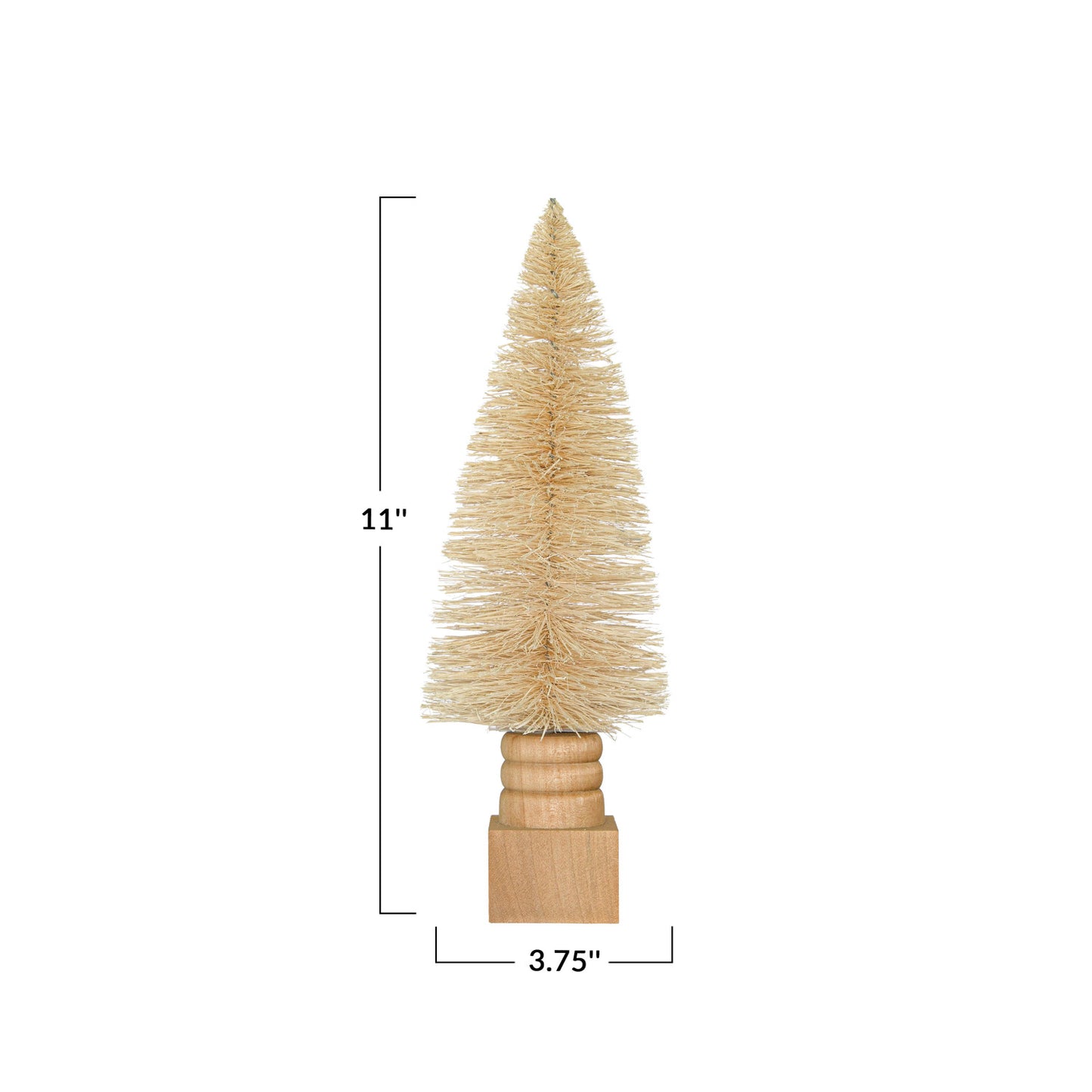 Day 7 of The 12 Days of Christmas Bottle Brush Ivory Trees