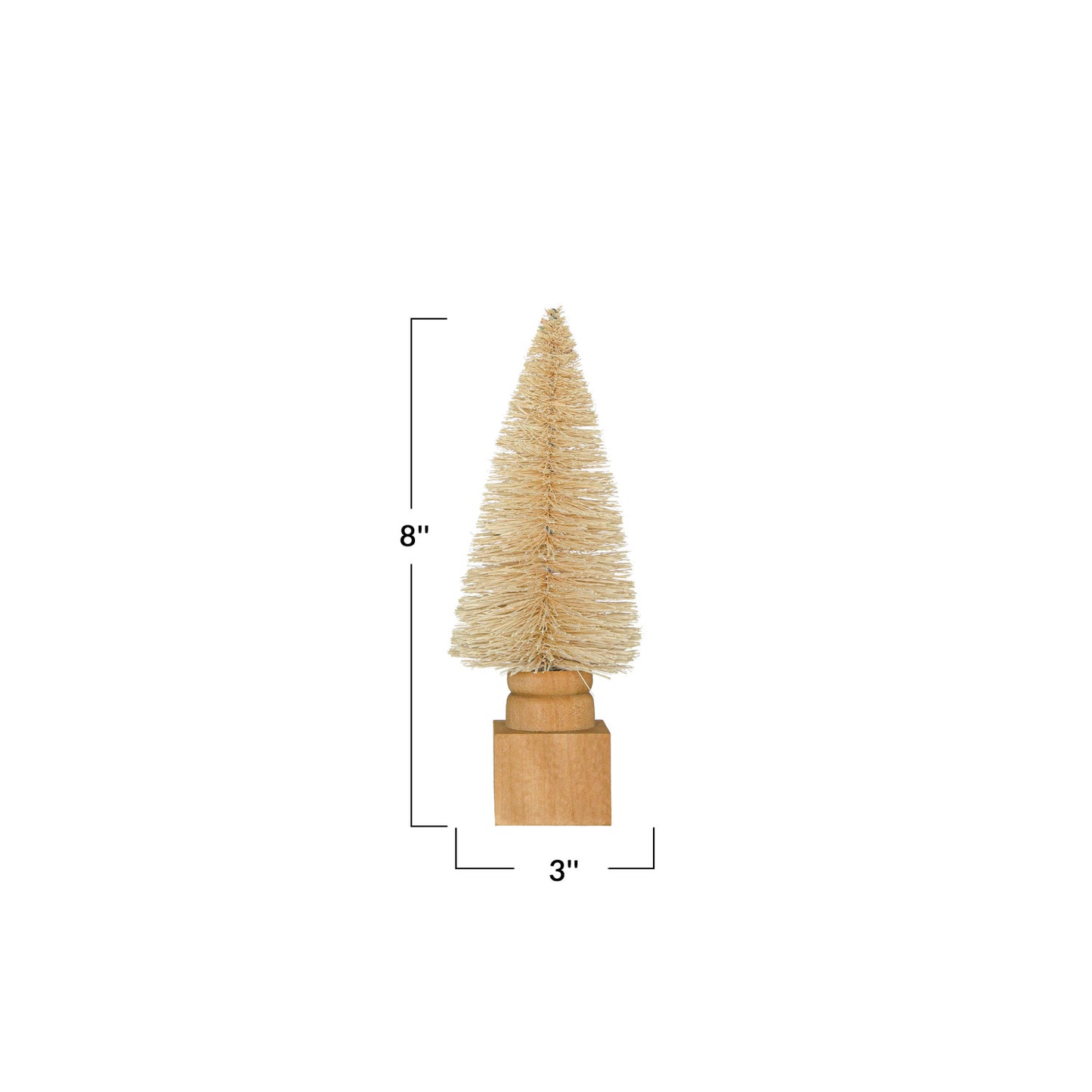 Day 7 of The 12 Days of Christmas Bottle Brush Ivory Trees