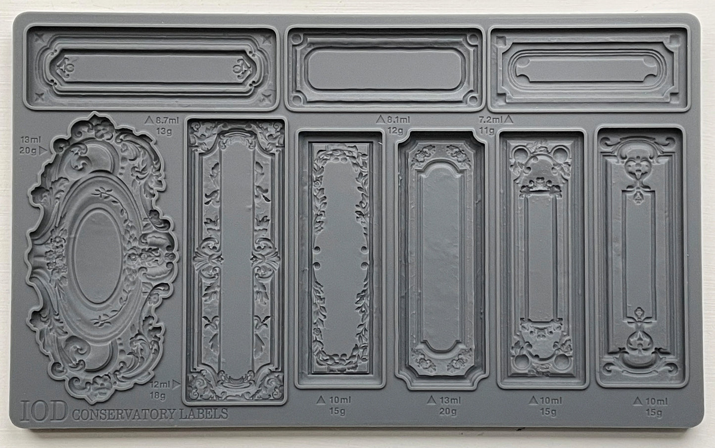 IOD Moulds are the most beautifully designed, deeply detailed moulds on the market. They are made from food safe materials (do not use the same set for food and crafts), and can be used to transform and create baked goods, furniture, soaps, jewelry, and more! You can use IOD moulds with a bazillion different mediums ( yes, we counted.), transforming your projects into masterpieces with ease!