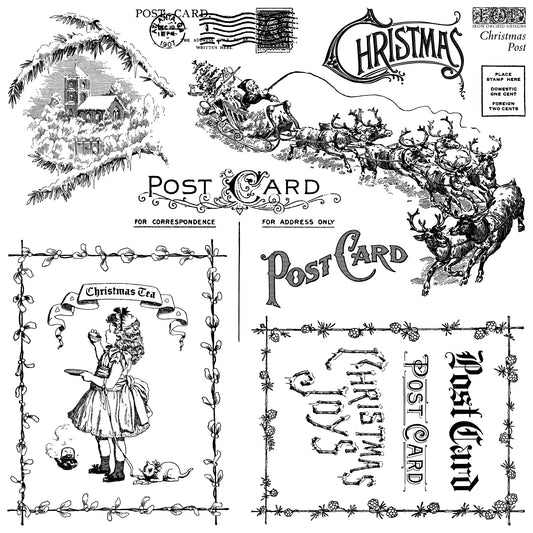 Christmas Post 12x12 IOD Stamp™