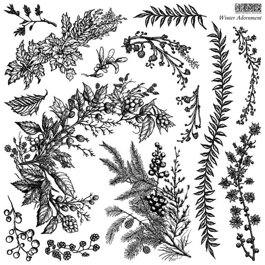 WINTER ADORNMENT 12×12 IOD STAMP™