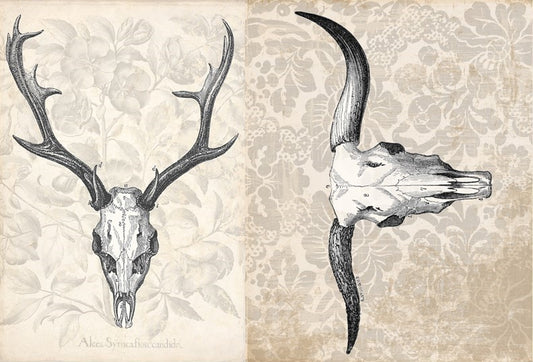 Antler Project Block Decoupage Paper