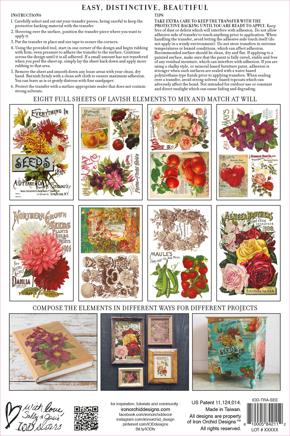 SEED CATALOGUE IOD TRANSFER 8×12 PAD