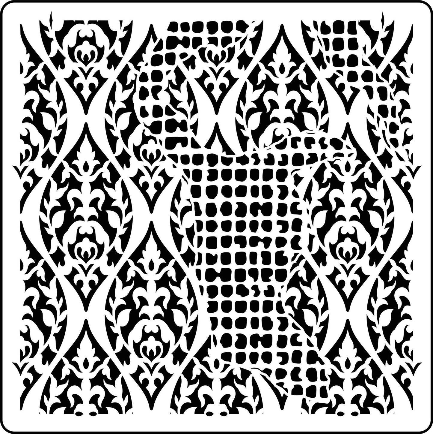 Bohemium Rhapsody Vintage Retail Therapy by Mara Stencil 12x12