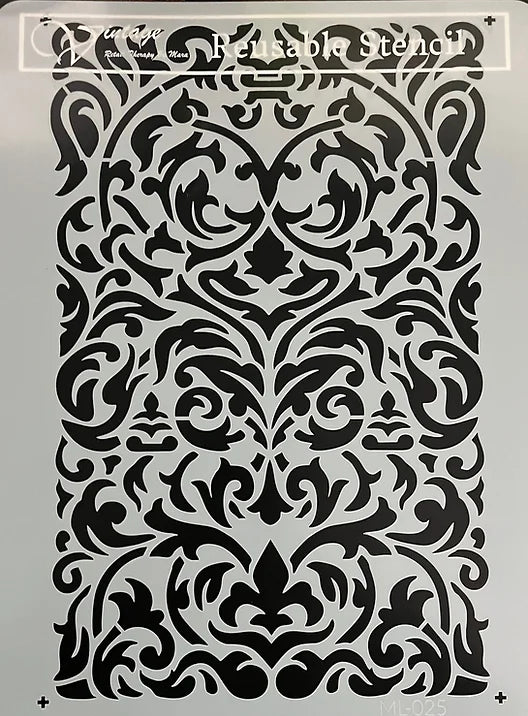 Calbria Vintage Retail Therapy by Mara Stencil 8.5 x11