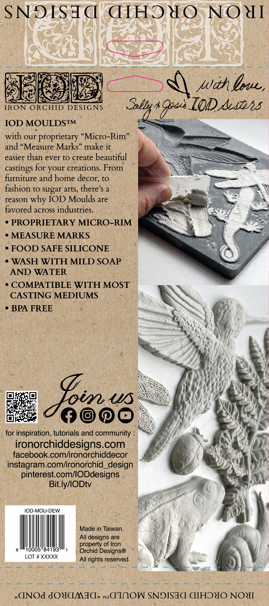 Dewdrop Pond IOD Mould 6 x 10