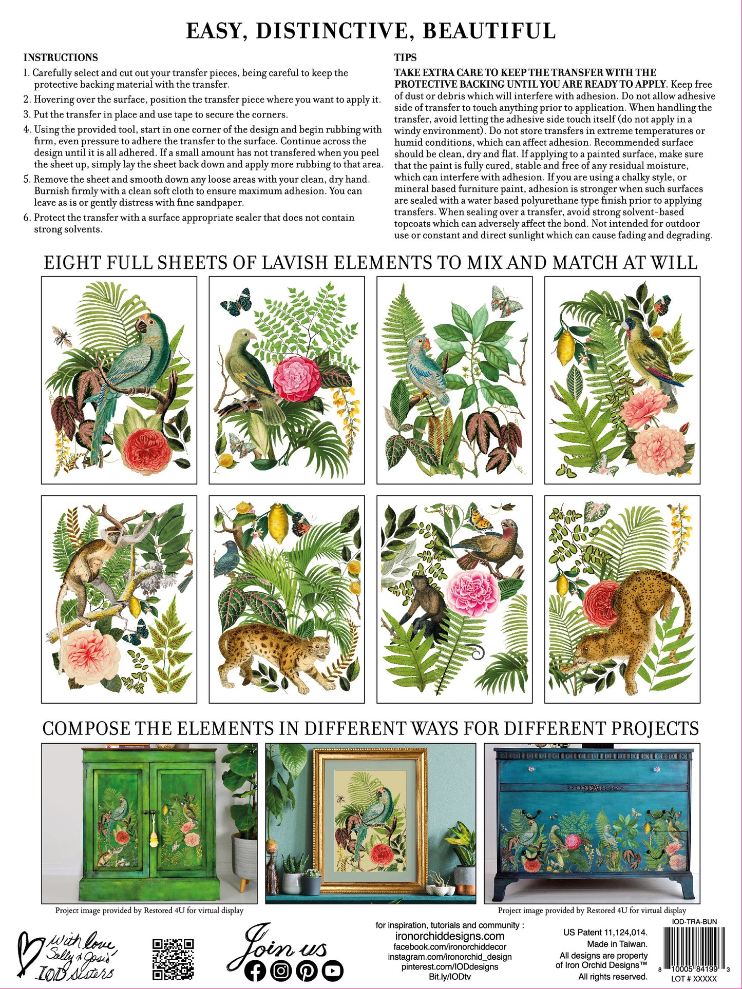 Bungalow IOD Transfer 12 x 16 (8) pages