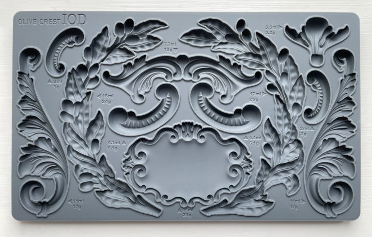 Olive Crest Mould IOD  Decor Mould