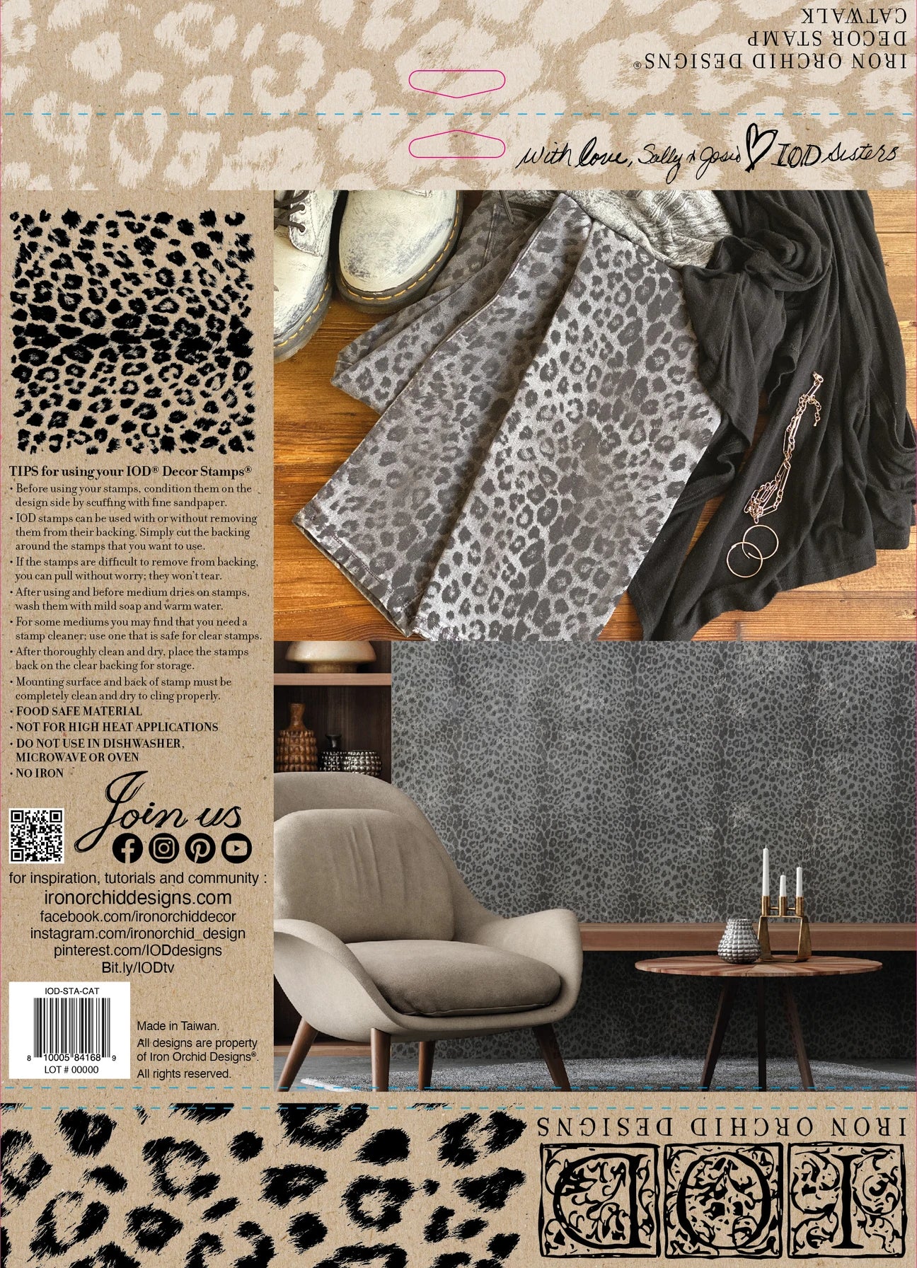 Catwalk 12 x 12 IOD Stamp