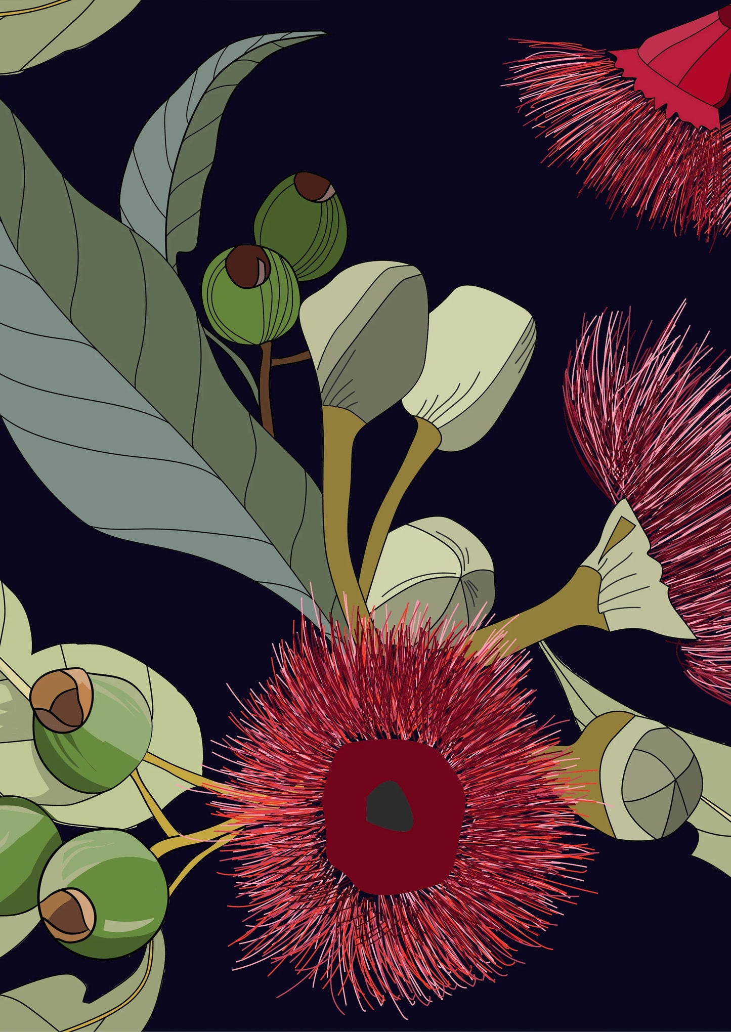 Gumnuts Mint by Michelle Decoupage Paper