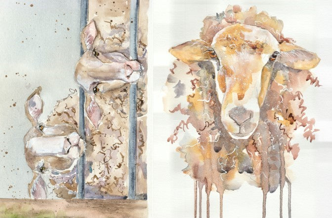 Sheep Roycycled Decoupage Paper