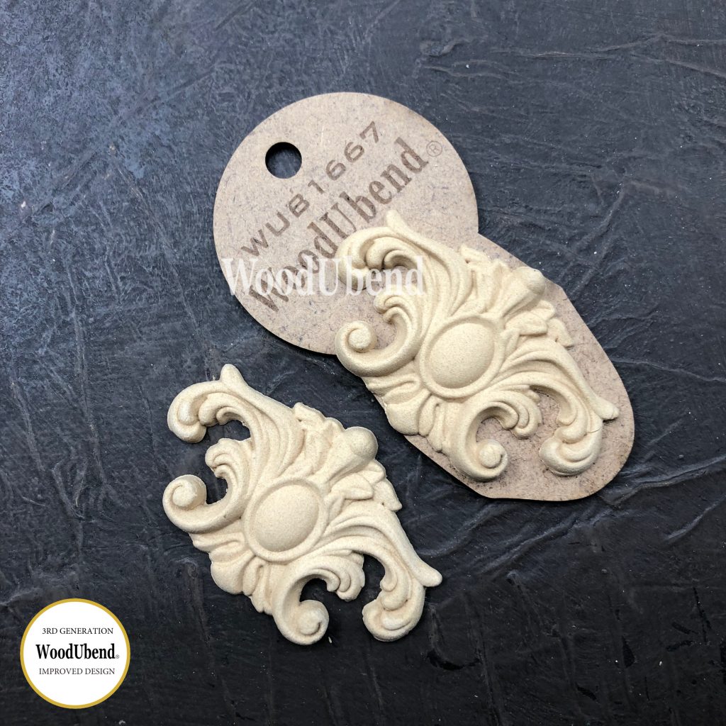 Woodubend Pack of Two Decorative Plume WUB1667 7.5x5cm