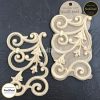 Woodubend Pack of Two Appliques Floral Lattices WUB6109 17.5x10.8x0.8 cms