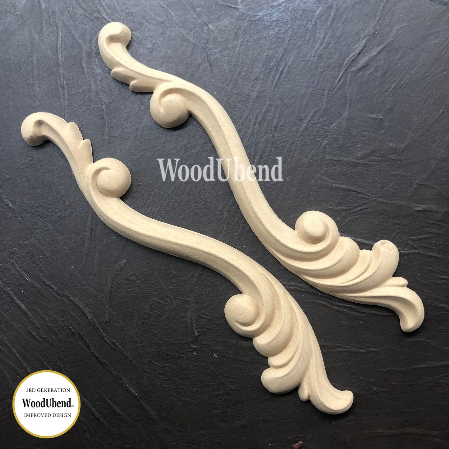 Woodubend Set of Scrolls WUBX1019 25.5x5.5cm