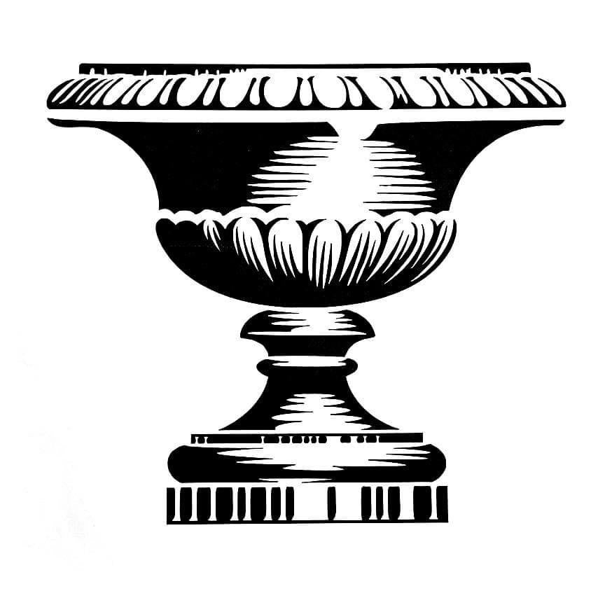Urn Roycycled Treasure Stencil