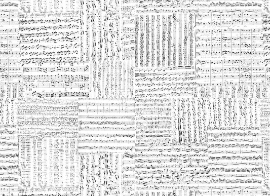 Music Notes Masterboard  Roycycled Decoupage Paper