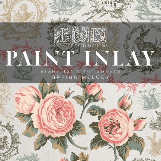 IOD paint inlay Spring Melody