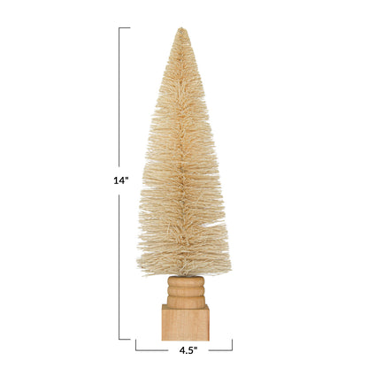 Day 7 of The 12 Days of Christmas Bottle Brush Ivory Trees