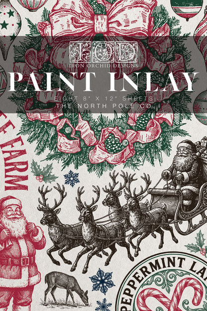 IOD Paint Inlay 8x12 The North Pole Co.