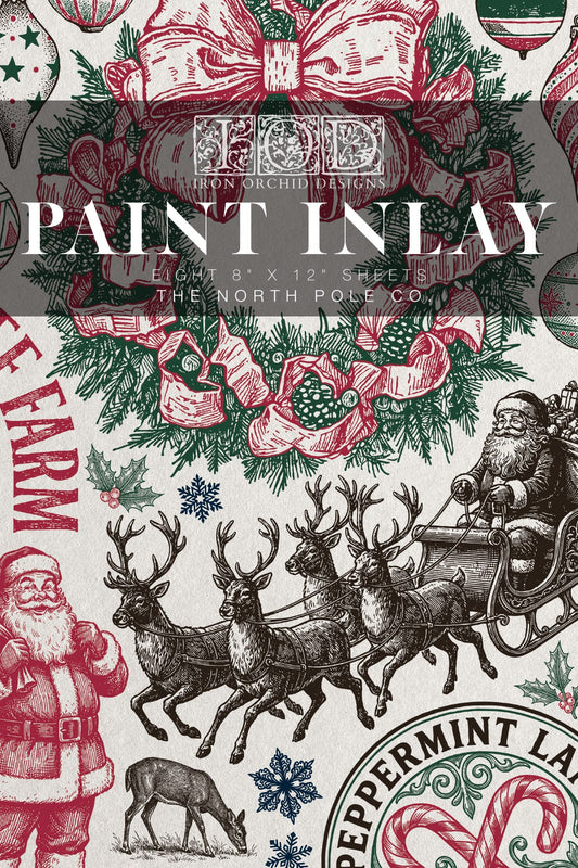 IOD Paint Inlay 8x12 The North Pole Co.