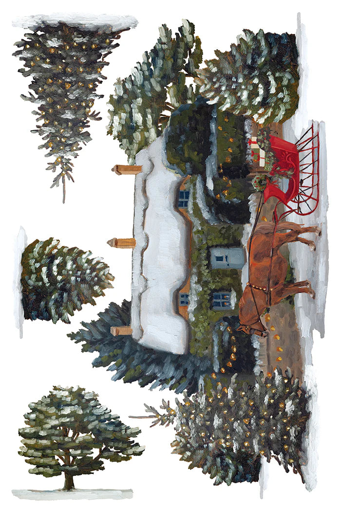 IOD 8 x 12 Pad Transfer A Cotswold Christmas