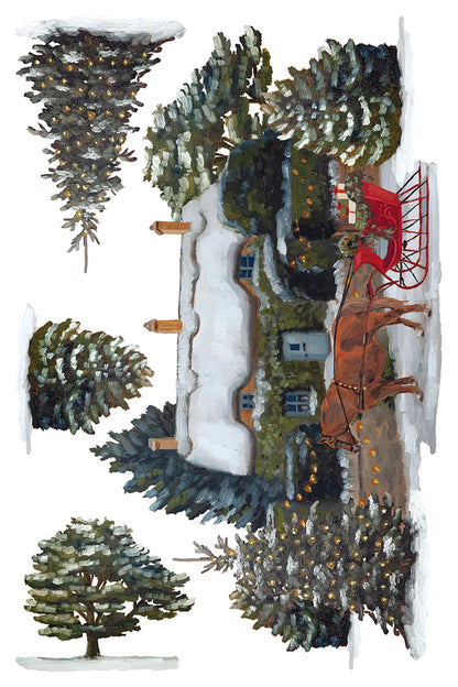 IOD 8 x 12 Pad Transfer A Cotswold Christmas