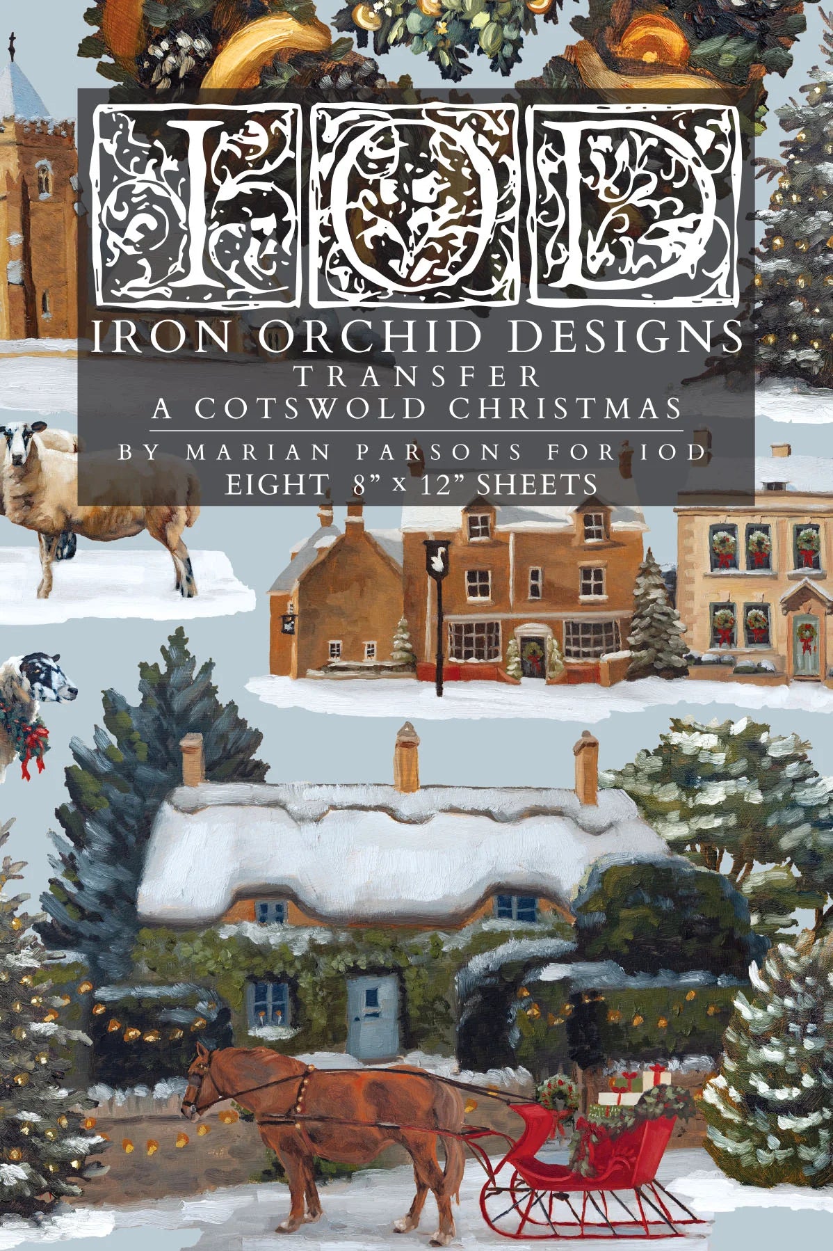 IOD 8 x 12 Pad Transfer A Cotswold Christmas