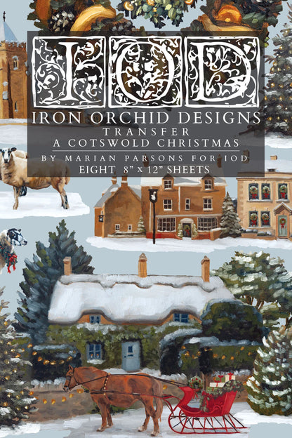 IOD 8 x 12 Pad Transfer A Cotswold Christmas