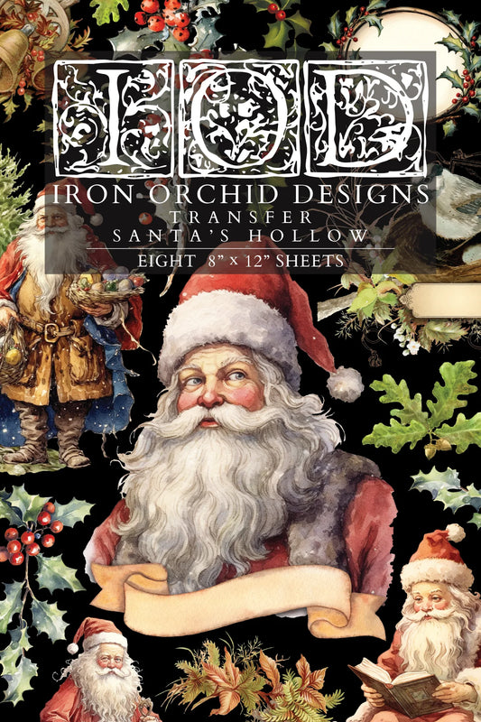 IOD TRANSFER Santa's Hollow 8 X 12 PAD