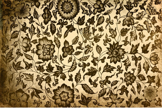 Grungy Floral Roycycled Decoupage Paper