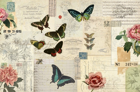 Butterfly Masterboard Roycyled Decoupage paper