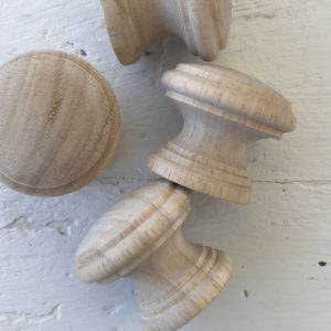 IOD Wooden Knobs 1.50 4 pack