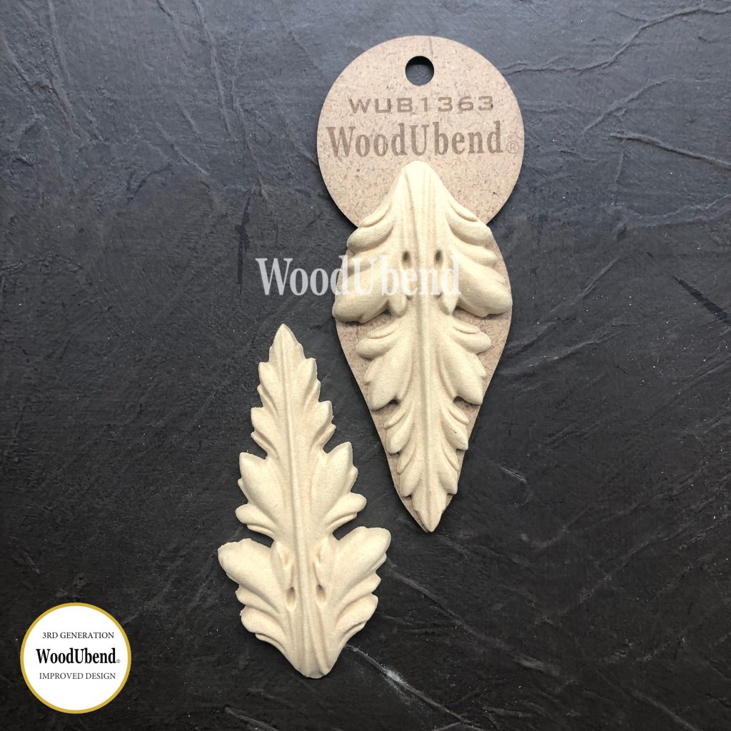 Woodubend Pack of Two Leaves WUB1363 11x5.3cms